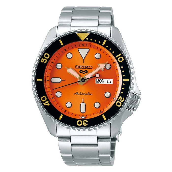 Seiko 5 Sports Automatic Diver Orange Dial Stainless Steel - SRPD59K1 - Authentic