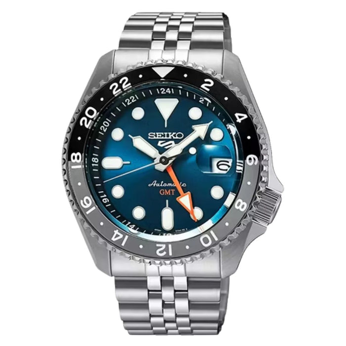 Seiko 5 Sports Automatic GMT Diver Blue Dial Stainless Steel - SSK045K1 - Authentic