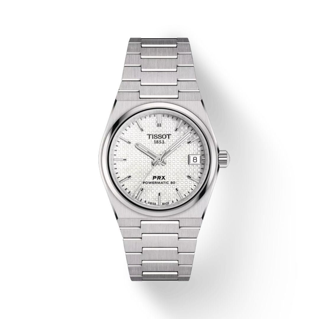 Tissot PRX Powermatic 80 – White Embossed Dial (Automatic) t1372071111 ...