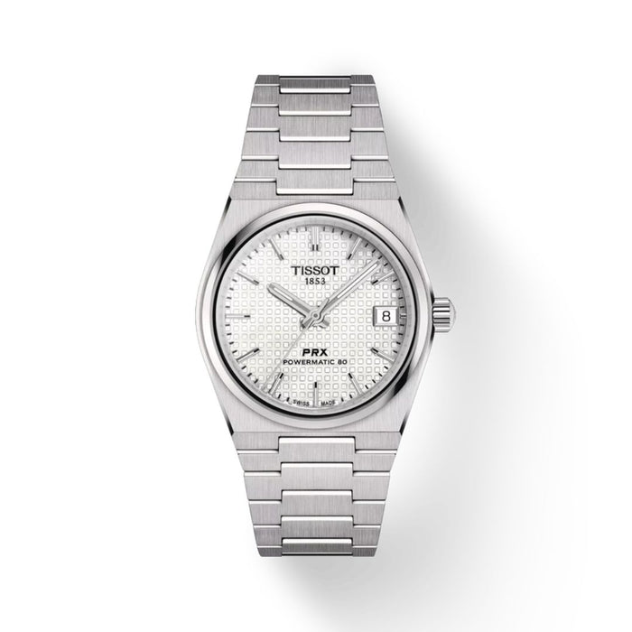 Tissot PRX Powermatic 80 (40MM) – White Embossed Dial (Automatic) t1372071111100 (Swiss Factory)
