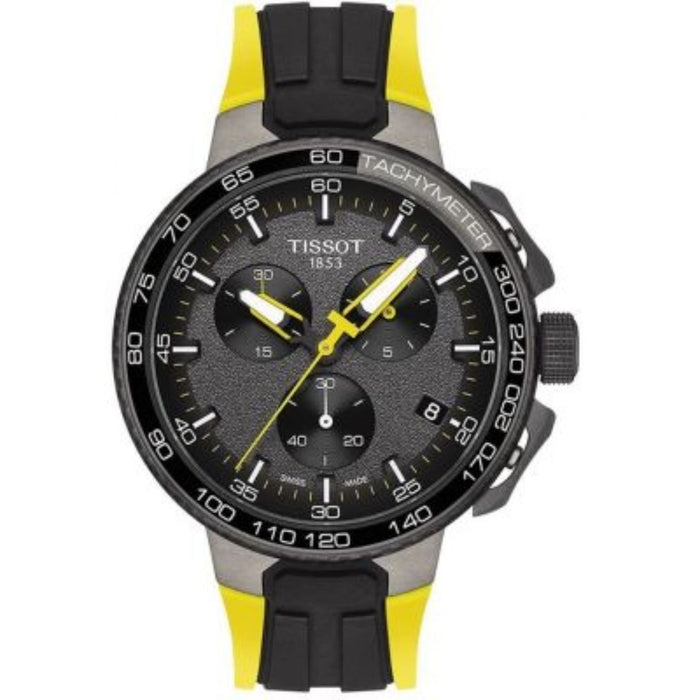 Tissot T-Race Cycling Chronograph Yellow and Black Rubber Strap - Swiss Factory