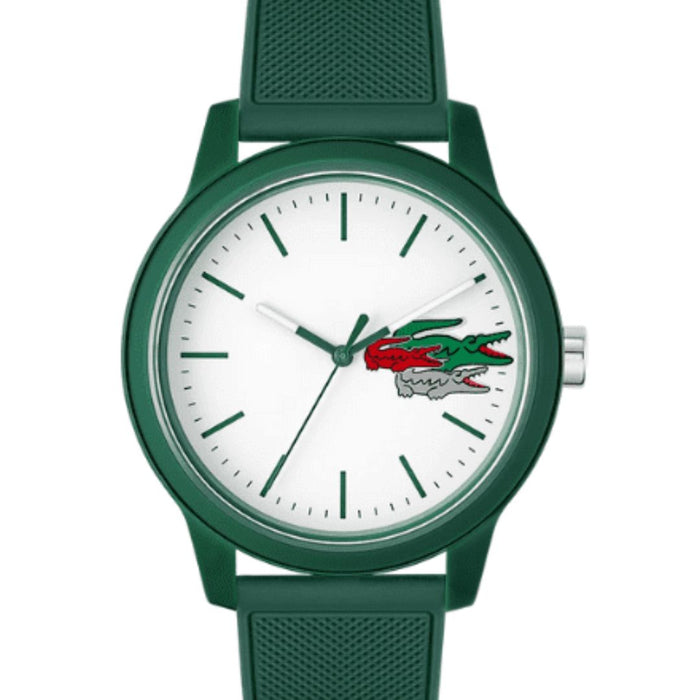 Lacoste 12.12 Green Silicone Strap Unisex Watch - 2011135 - Authentic