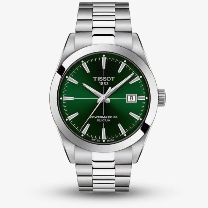 Tissot Gentleman Powermatic 80 Silicium Green Dial Men’s Watch t127.407.11.091.01 -Swiss Factory