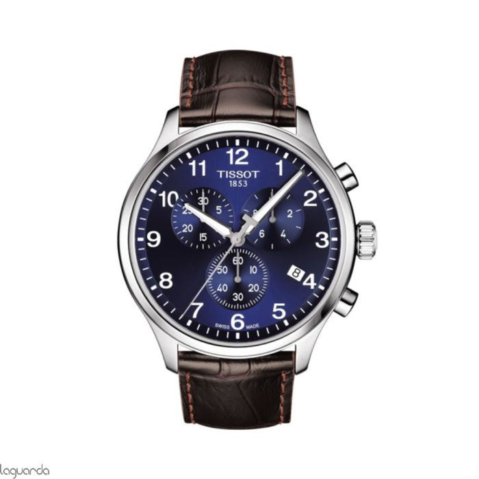 Tissot Chrono XL Classic – Blue Dial | Brown Leather Strap | Chronograph t116.617.16.047.00 - Authentic