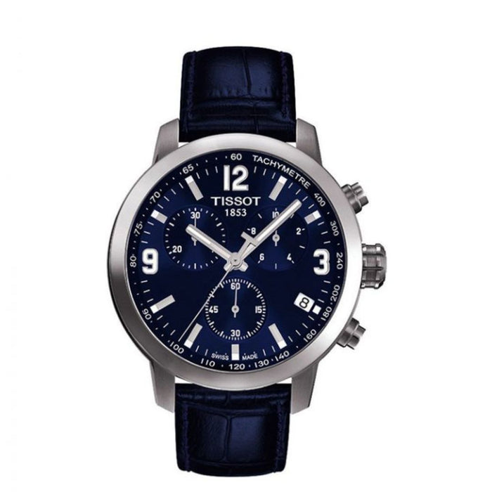 Tissot V8 Chronograph Blue Dial Men’s Watch - t055.417.16.047.00 - authentic