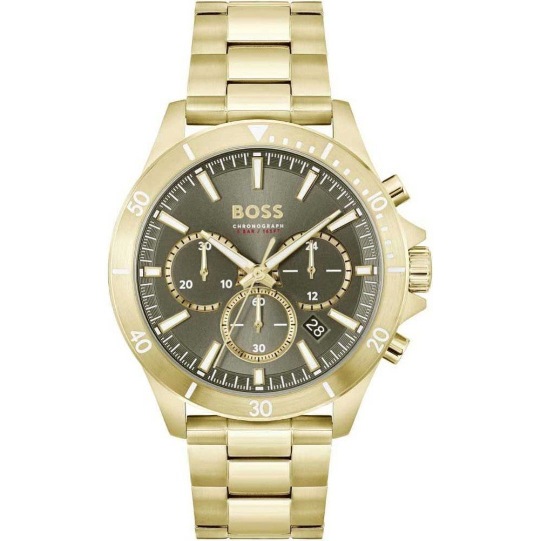 Hugo Boss All Gold Chronograph Men’s Watch – Dark Champagne Dial 15140 ...