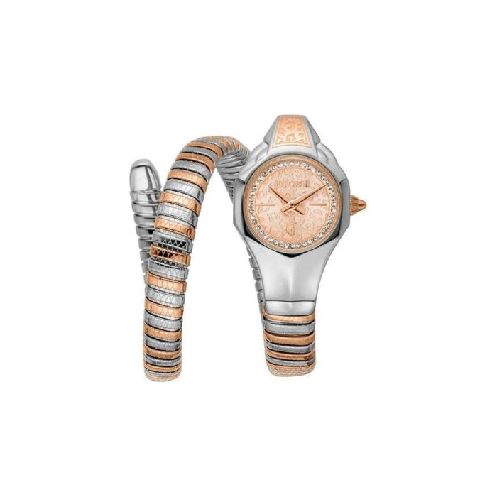 Just Cavalli Serpente Two-Tone Rose Gold & Silver Watch JC1L354M0065 - Authentic