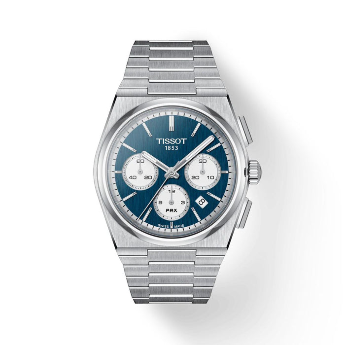 Tissot PRX Chronograph Blue Dial Stainless Steel Men’s Watch t137.427.11.041.00 - Swiss Factory
