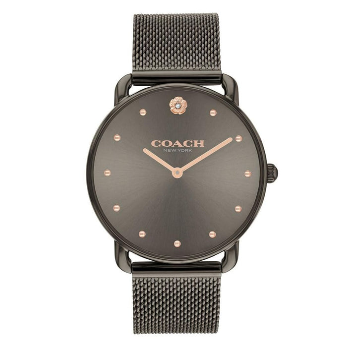 Coach Black Mesh Strap Watch – Minimal Elegant Design 14504210 - Authentic