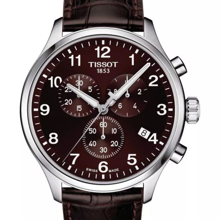 Tissot Chrono XL Classic Brown Dial Brown Leather Strap t116.617.16.297.00 - Swiss Factory