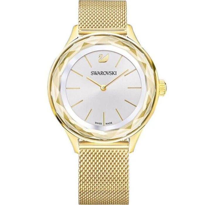 Swarovski Watch Octea 36mm Nova Mini Gold Mesh 5430417 - Authentic