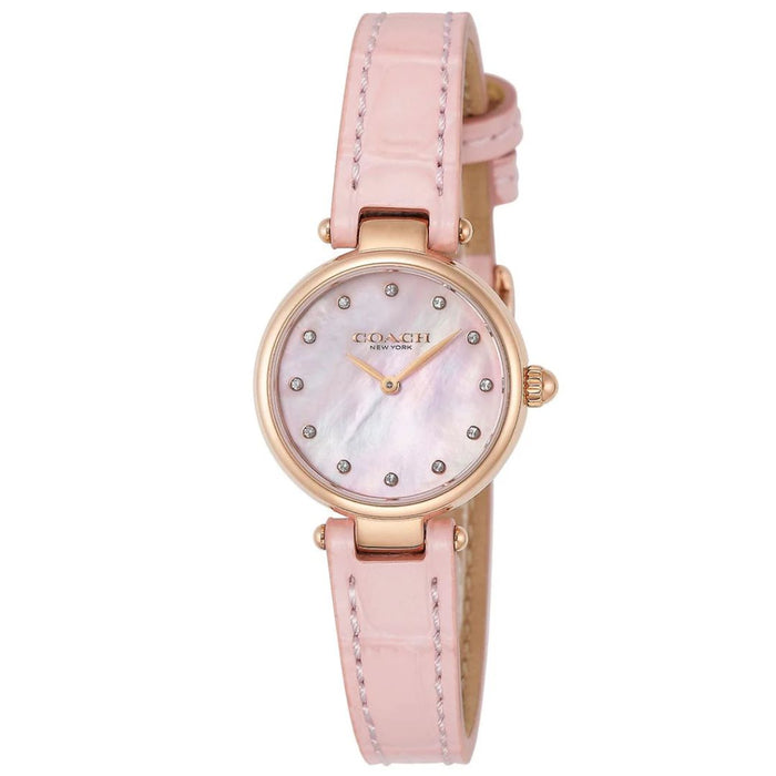 Coach Women’s Rose Gold Quartz Watch – Mother of Pearl Dial with Crystal Markers 14503537 - Authentic