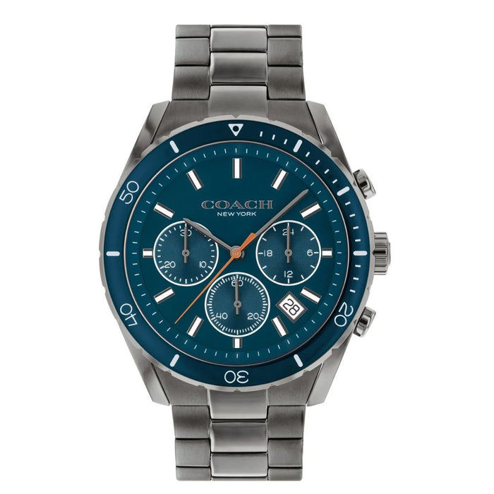 Coach Men’s Chronograph Stainless Steel Watch – Blue Dial 14602516 - Authentic