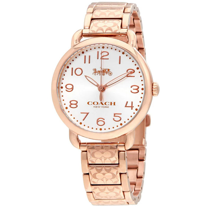 Coach Rose Gold Signature Bracelet Watch – Classic Elegant Dial 14502497 - Authentic