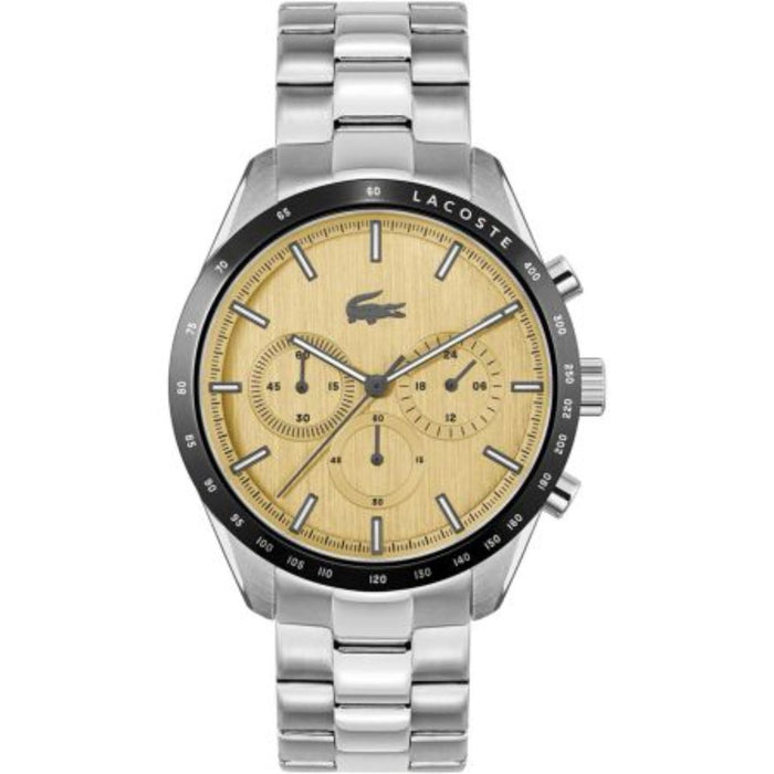 Lacoste Men’s Chronograph Stainless Steel Watch – Beige Dial (Authentic) 2011271