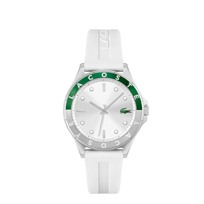Lacoste Ladies Geneva White Silicone Watch - 2001265 - Authentic