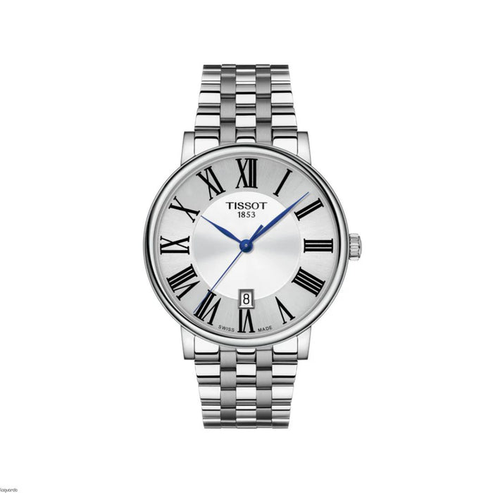 Tissot Carson Premium – Silver Dial | Roman Numerals | Stainless Steel t122.410.11.033.00 - Authentic