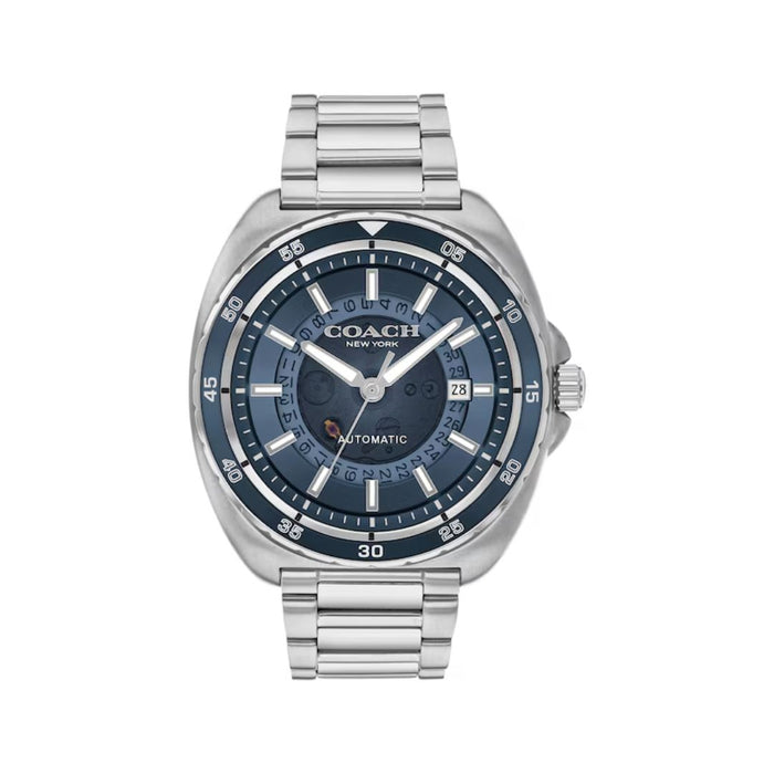 Coach Automatic Stainless Steel Men’s Watch – Blue Dial & Steel Bracelet 14602711 - Authentic