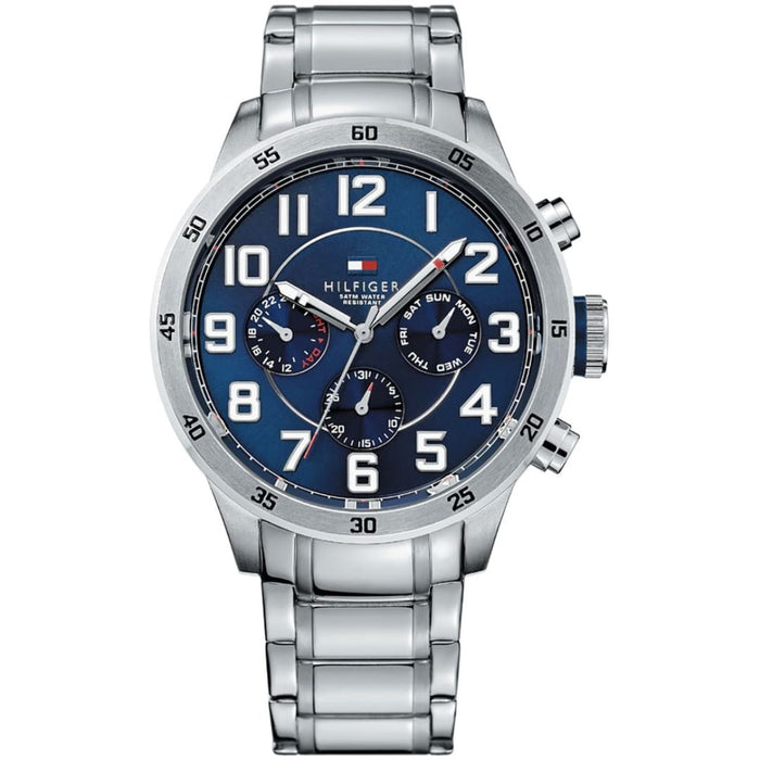 Tommy Hilfiger Men’s Stainless Steel Multi-Function Watch – Blue Dial 1791053 - Authentic