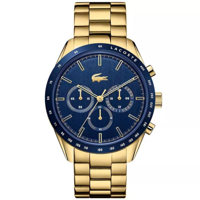 Lacoste Madrid Chronograph Gold-Tone Men’s Watch 2011096 - Authentic