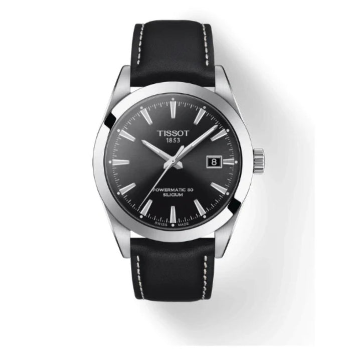 Tissot Gentleman Powermatic 80 Silicium – Automatic - Swiss Made, Black t127.407.16.051.00 - Swiss Factory