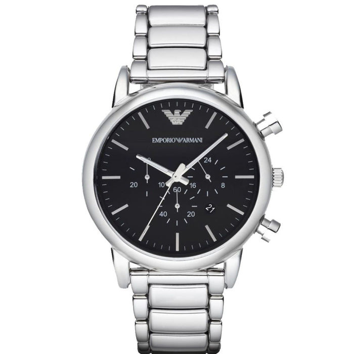 Emporio Armani Luigi Chronograph Black Dial AR1894 Authentic