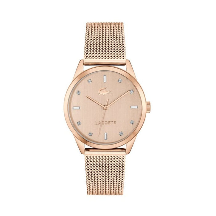 Lacoste Vienna Rose Gold Mesh Women’s Watch - 2001344 - Authentic