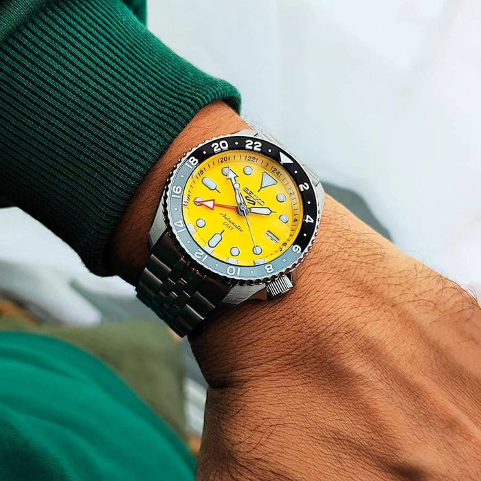 Seiko Automatic GMT Diver Yellow Dial Stunner SSK017 - Authentic