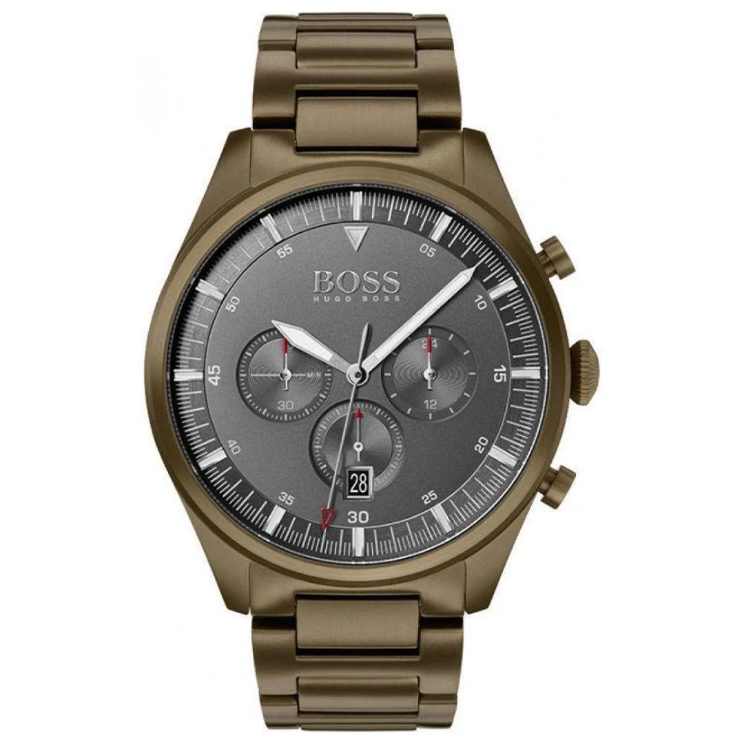 Hugo Boss Mens Quartz Watch, Chronograph Display and Stainless Steel S ...
