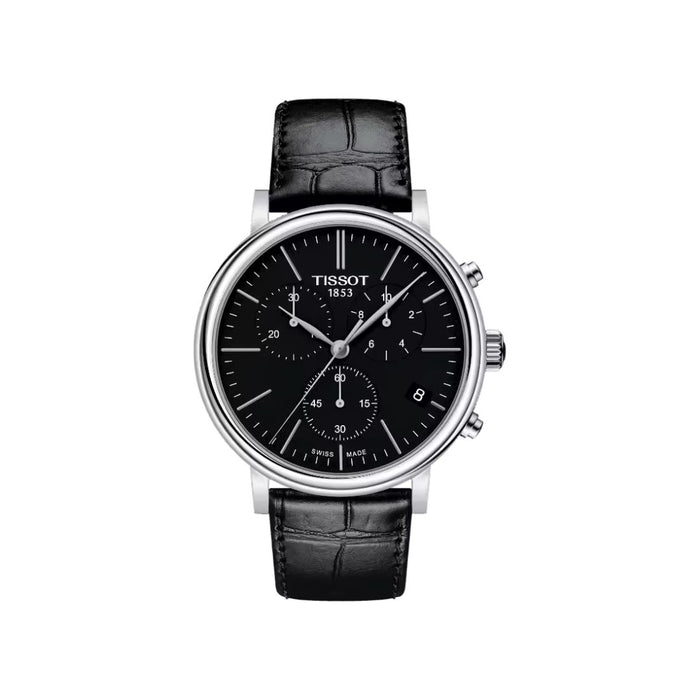Tissot Chrono XL Classic Black Dial Leather Strap Men’s Watch t122.417.16.051.00 - Swiss Factory