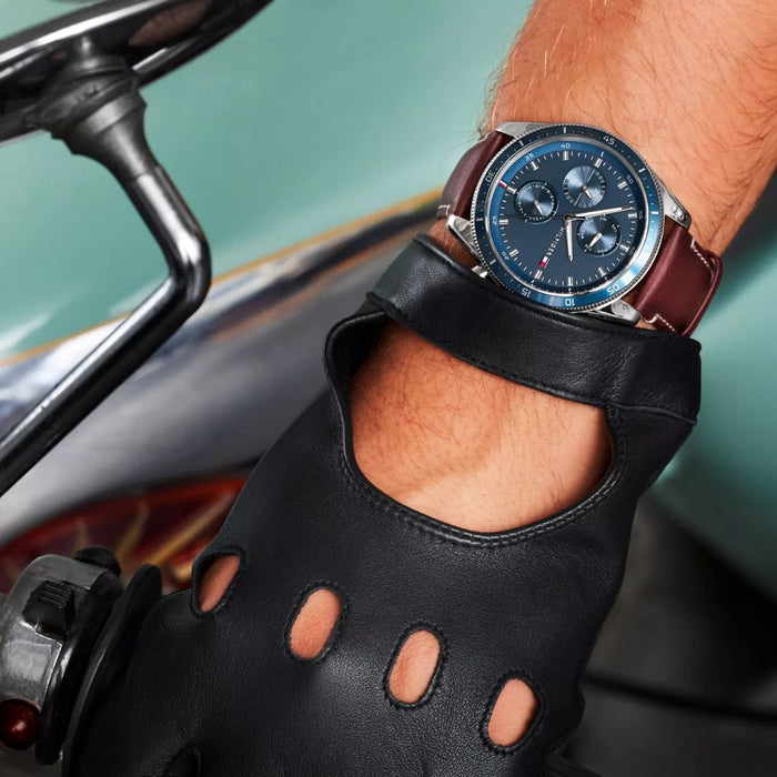 Tommy Hilfiger Men’s Blue Chronograph Watch 1791837 - Authentic