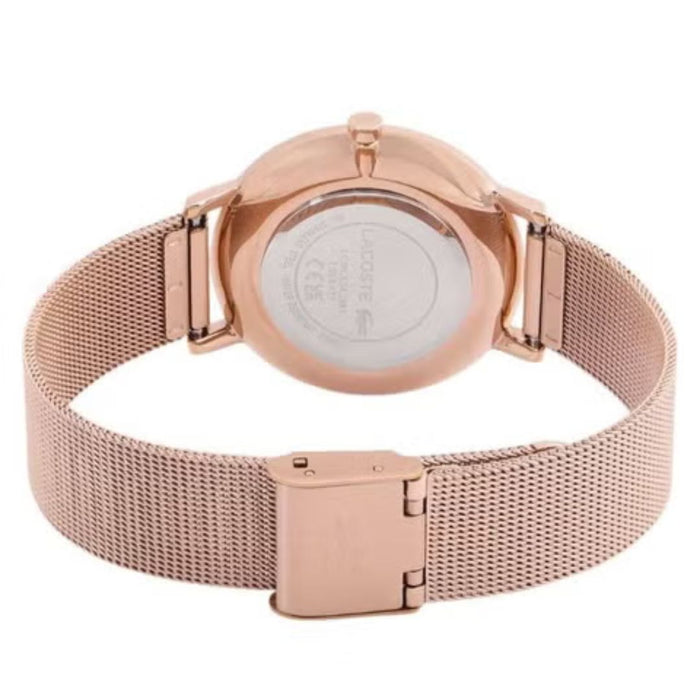 Lacoste Moon Women’s Rose Gold Mesh Watch - 2001287 - Authentic