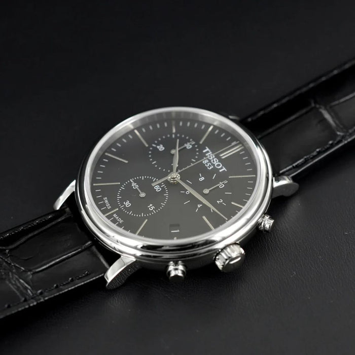 Tissot Chrono XL Classic Black Dial Leather Strap Men’s Watch t122.417.16.051.00 - Swiss Factory