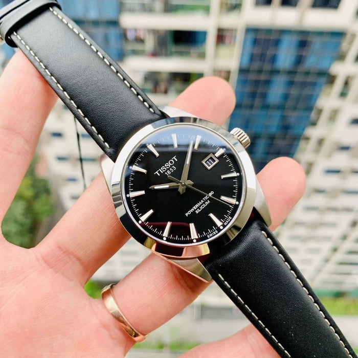 Tissot Gentleman Powermatic 80 Silicium – Automatic - Swiss Made, Black t127.407.16.051.00 - Swiss Factory