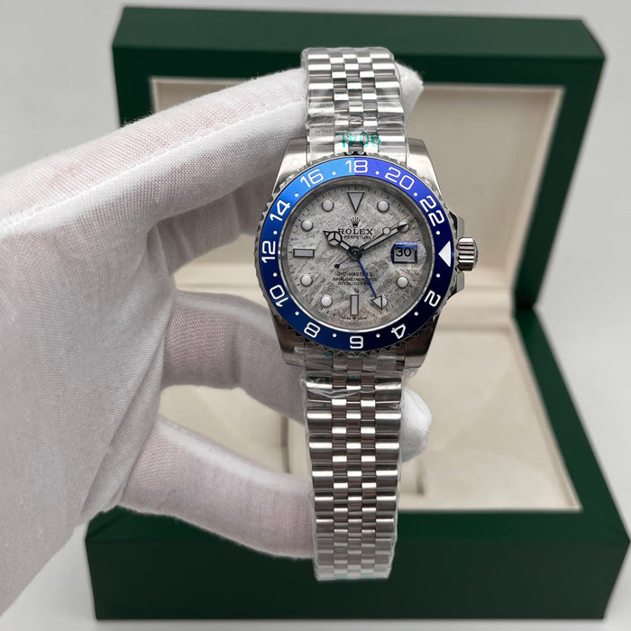 Rolex GMT-Master II “Batman Meteorite Dial” – Stainless Steel (Custom Dial) (5A+)