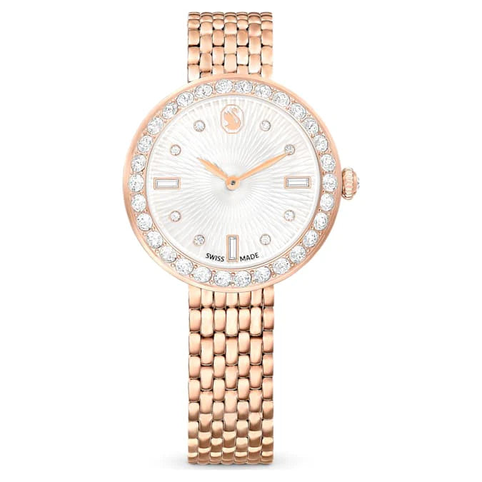 Swarovski Women’s Crystal Bezel Watch – Swiss Made Luxury Timepiece 5672981 - Authentic