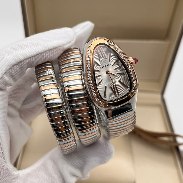 Bvlgari Serpenti Watch 35mm Two-Tone Rose Gold (S)
