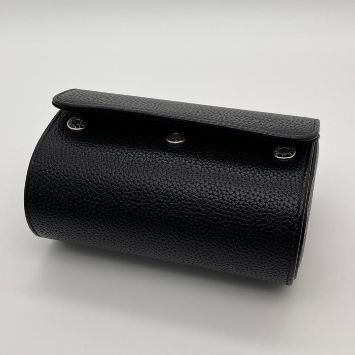 Portable Faux Leather 2-Slot Watch Storage Box