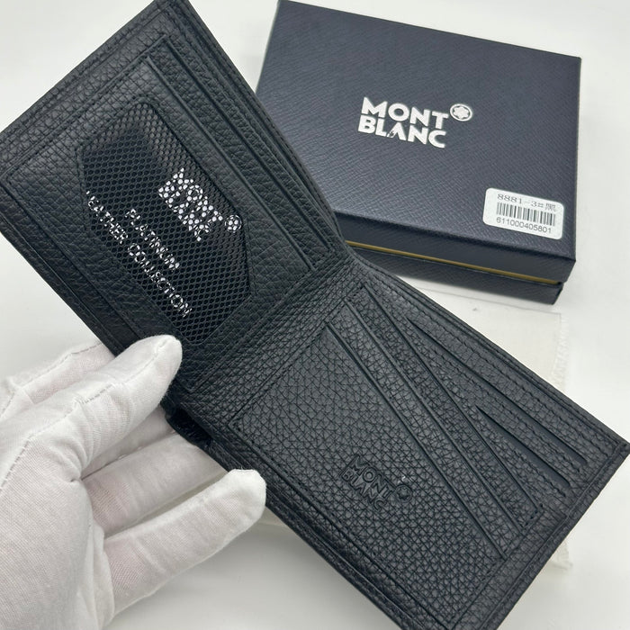 Montblanc Black Bifold Real Leather Wallet (Montblanc Collection)
