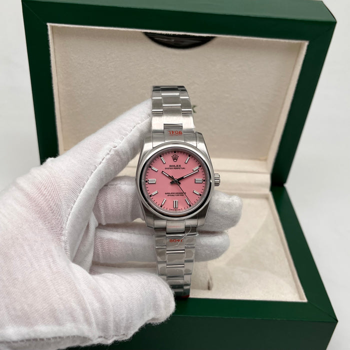 Rolex Oyster Perpetual Candy Pink Dial and Robust Oystersteel (5A+)