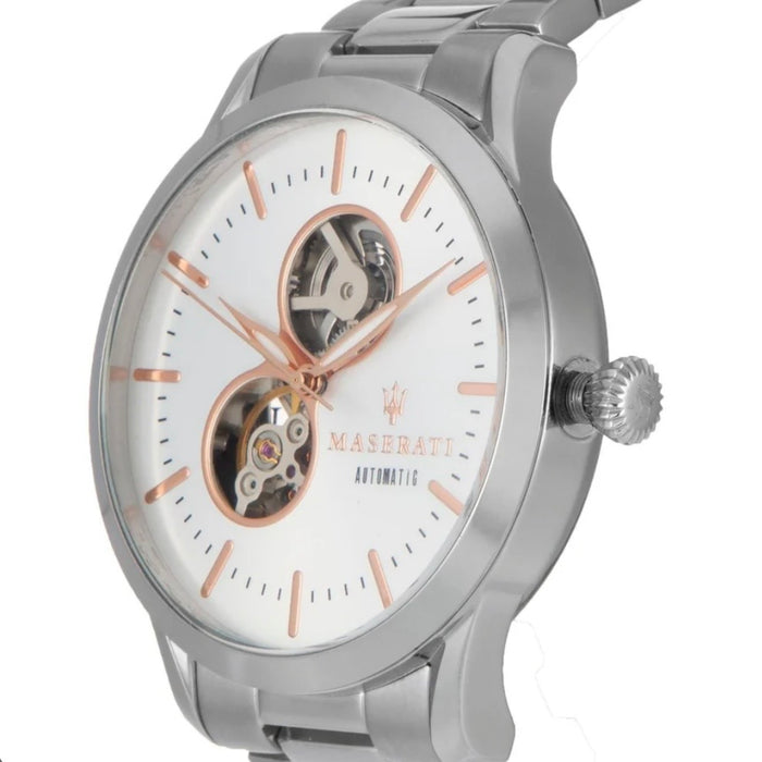 Maserati Tradizione Automatic White dial R8823125001- Authentic