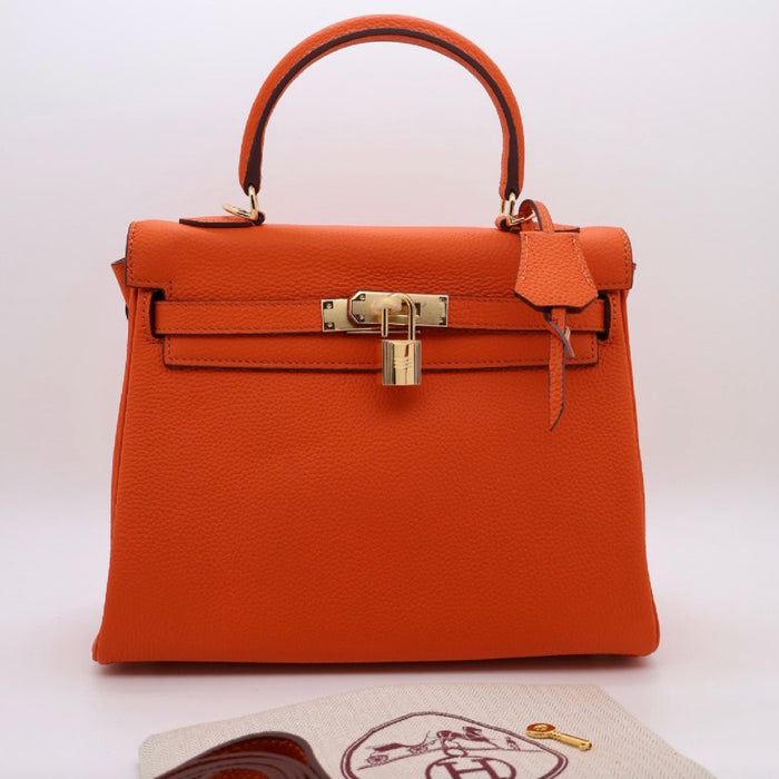 Key-Lock Classic Genuine Leather Women Bag