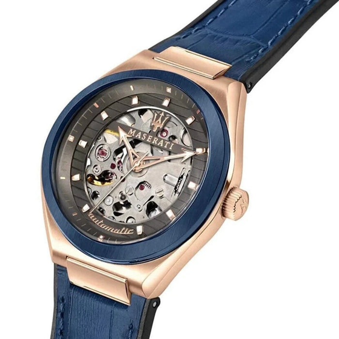 Maserati Triconic Skeleton Black Dia R8821139001- Authentic