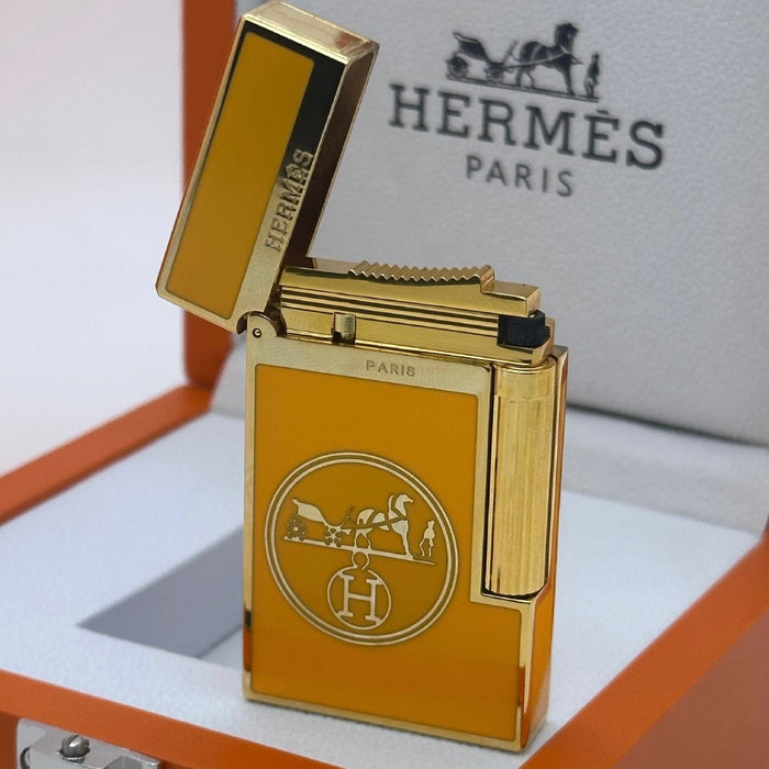 Style Gold Lighter - Orange Signature Edition | Paris Luxury Piece