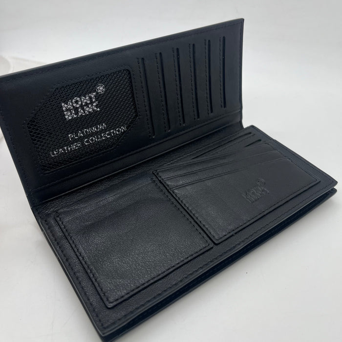 Montblanc Vertical Billfold Wallet Real Leather (Montblanc Collection)
