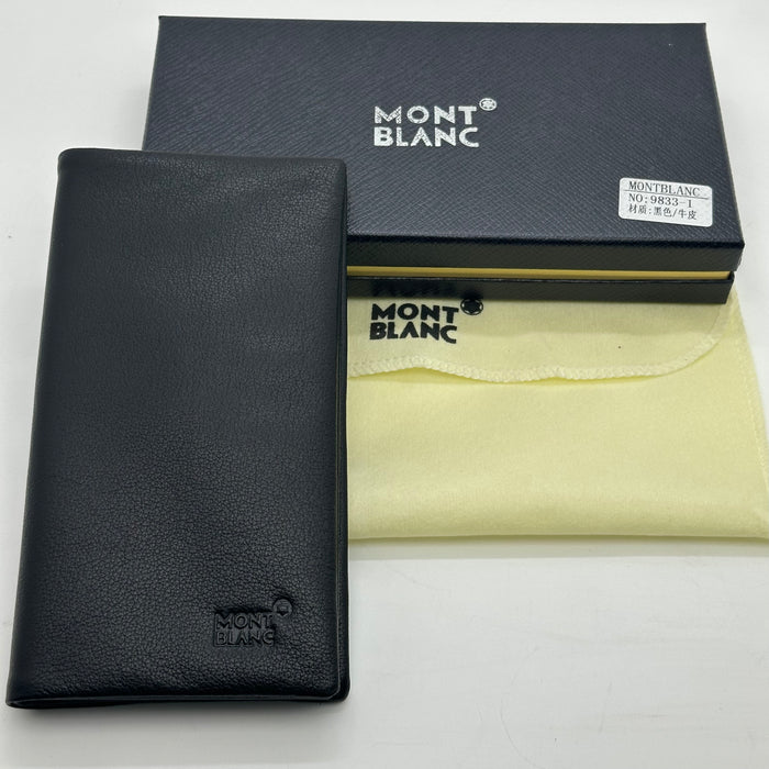 Montblanc Vertical Billfold Wallet Real Leather (Montblanc Collection)