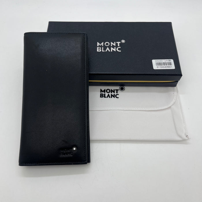 Montblanc Vertical Billfold Wallet Real Leather (Montblanc Collection)