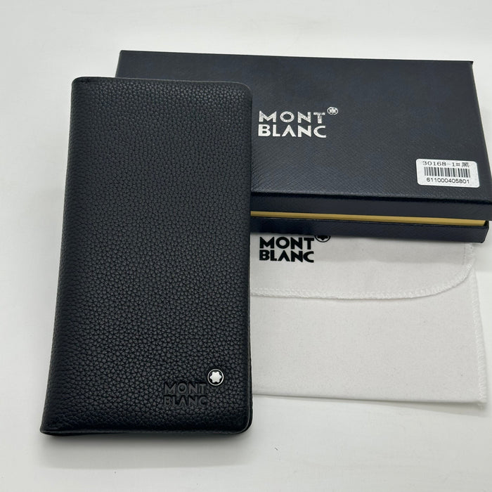 Montblanc Vertical Billfold Wallet Real Leather (Montblanc Collection)