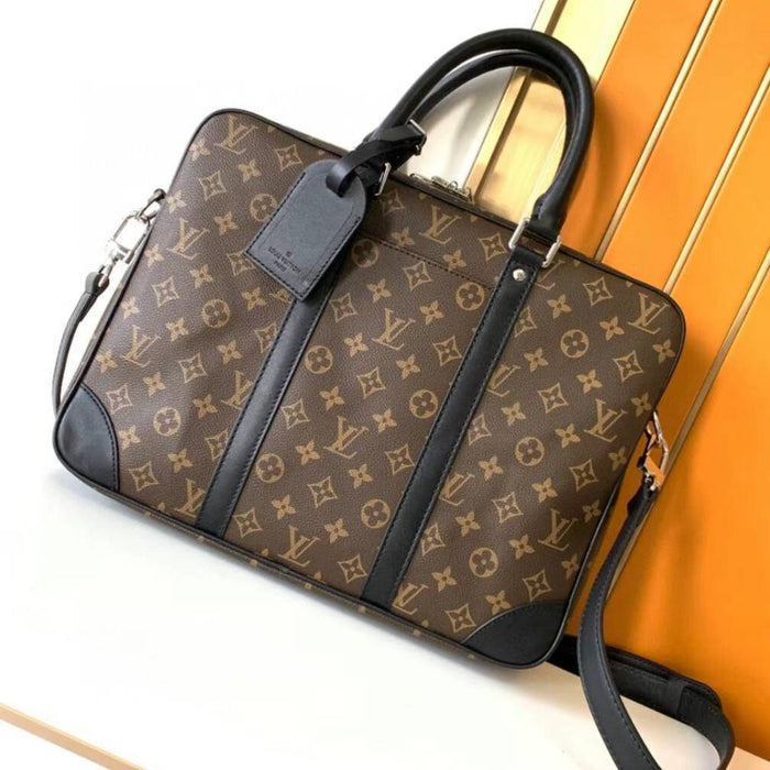 Louis Vuitton Genuine Leather Business Bag