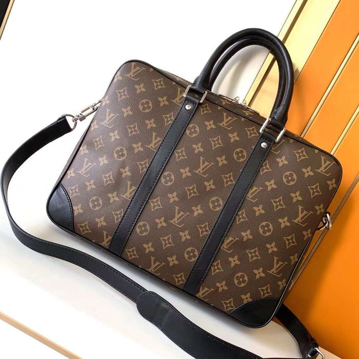 Louis Vuitton Genuine Leather Business Bag